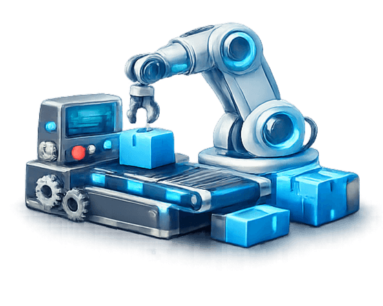 3D factory automation with connected systems